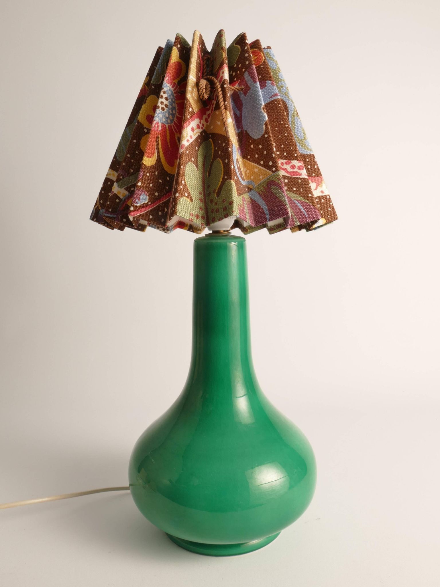 Mid-Century Modern Emerald Green Casa Pupo of London Table Lamp, 1960's