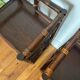 Pair of rattan shelves from the 70s