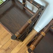 Pair of rattan shelves from the 70s