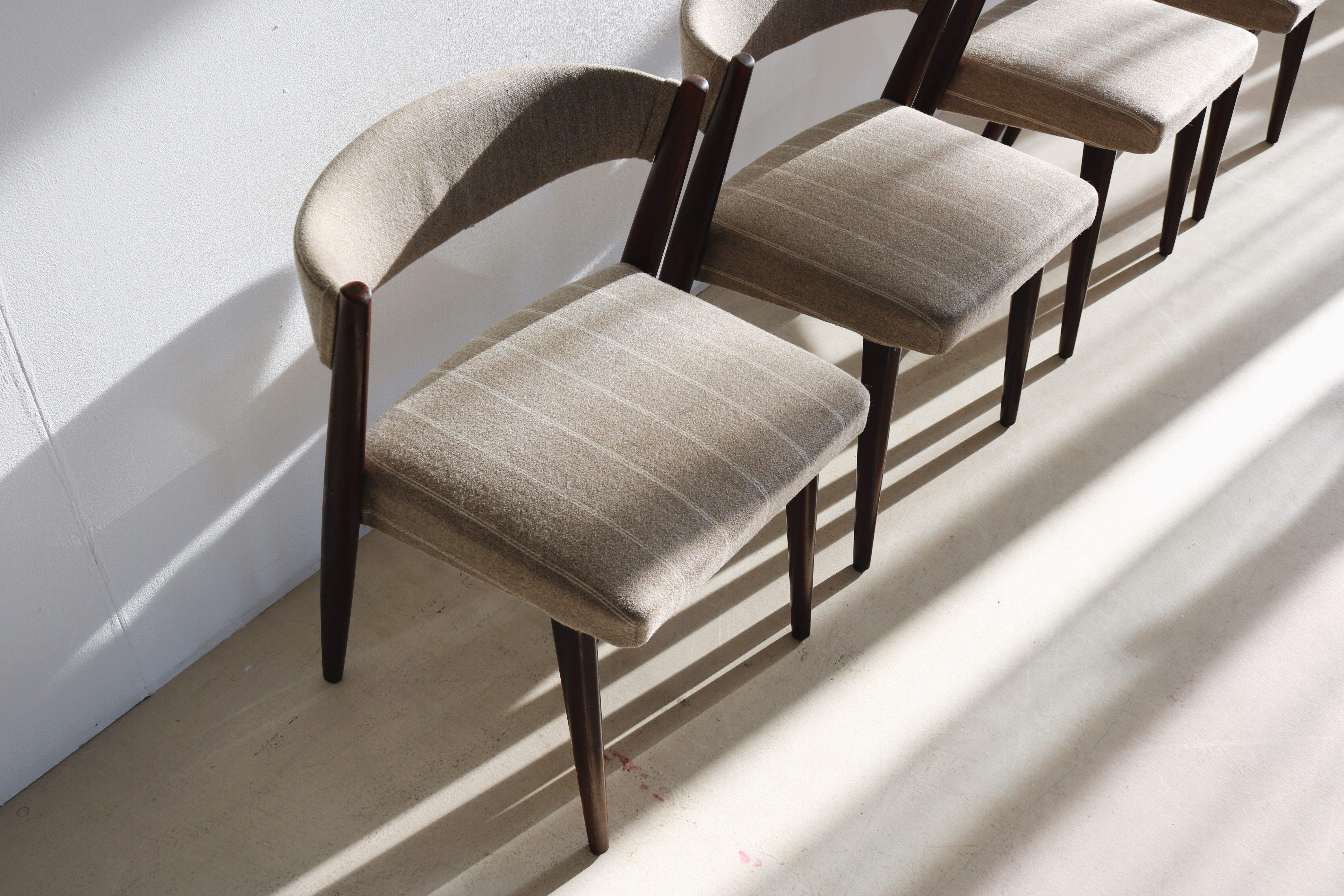 vintage set of 4 danish dining chairs