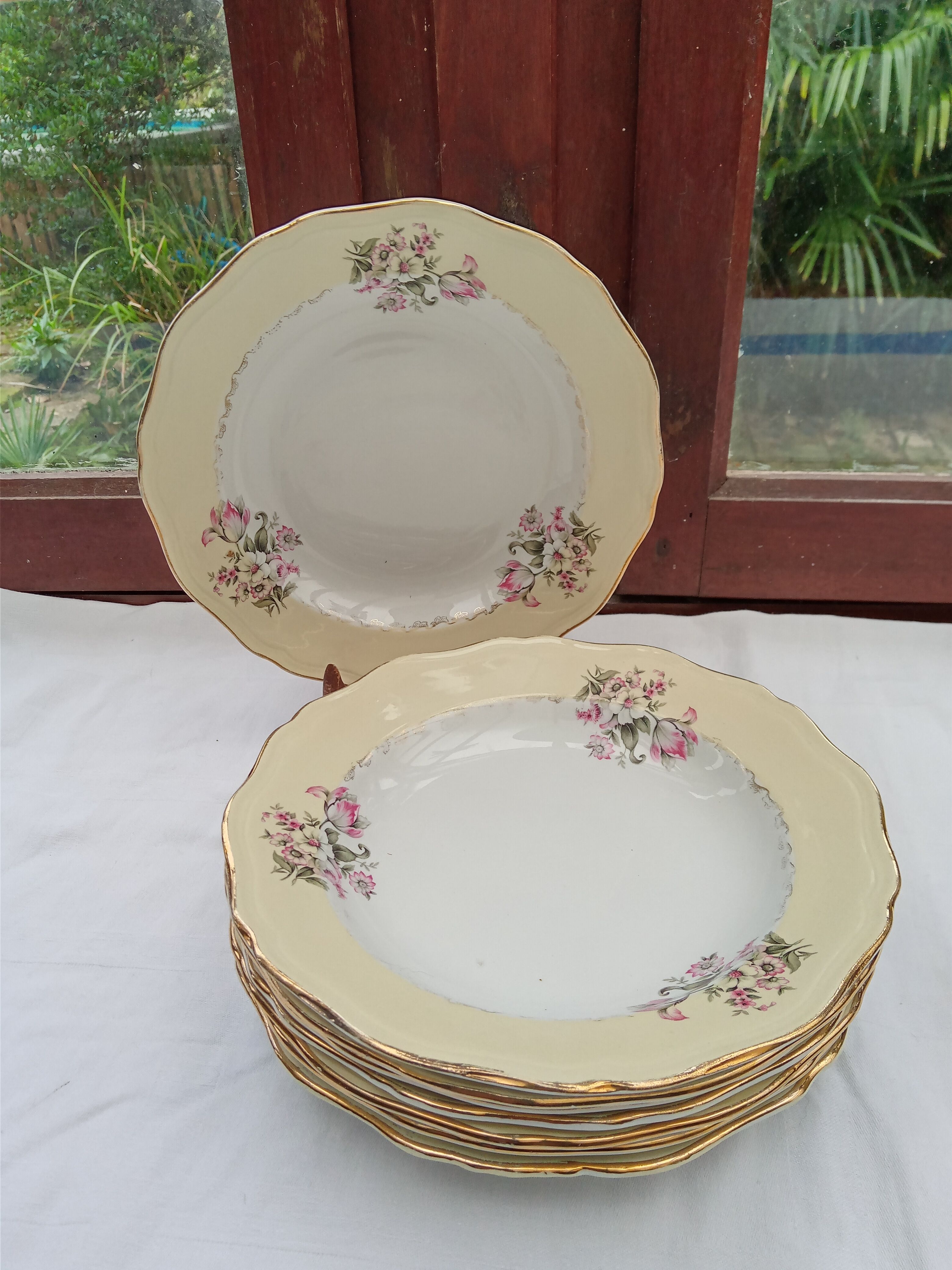 8 hollow plates L'Amandinoise