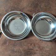 Lot de 2 saladiers  inox