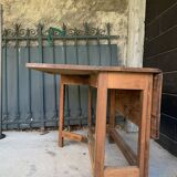 Solid wood table or console.