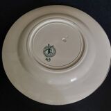 Hamage & Moulin des loups iron earthenware flat plate