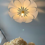 Linen and rattan suspension