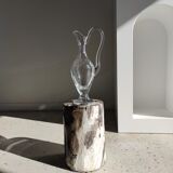 Side table in petrified wood