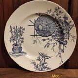 French vintage plate, R. Lafitte, Terre de Fer, Salins