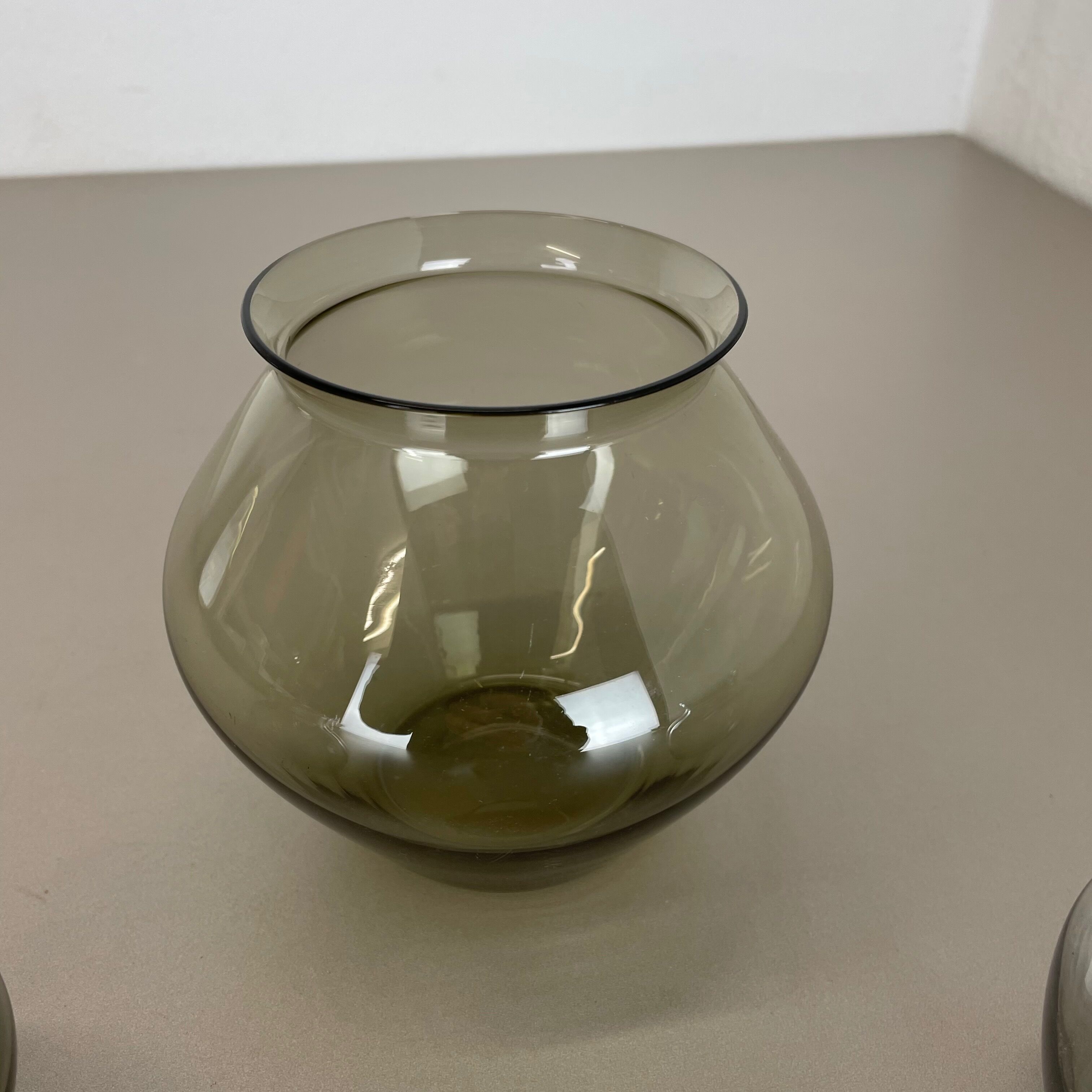 Set of Three Turmalin Vases by Wilhelm Wagenfeld for WMF, Germany 1960