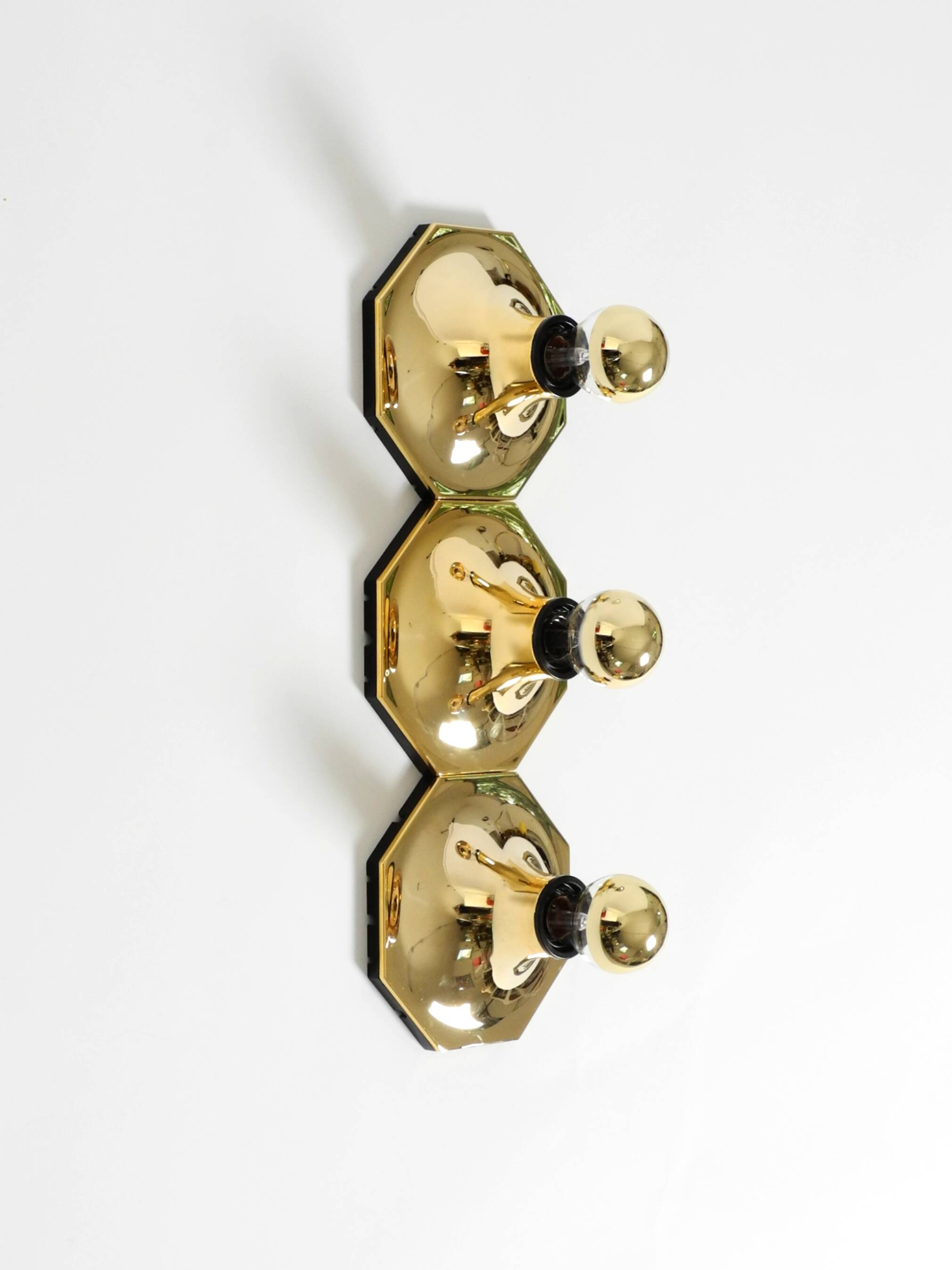 Set of three 1970s wall or ceiling lamps by Motoko Ishii for Staff Leuchten