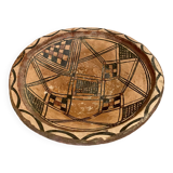 Kabyle dish in painted terracotta