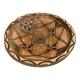 Plat kabyle en terre cuite peinte