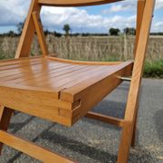 Set of 3 vintage folding chairs