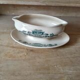 Old saucière terre de fer - earthenware Longchamp "Lutèce"