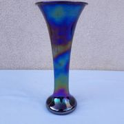 Iridescent glass vase