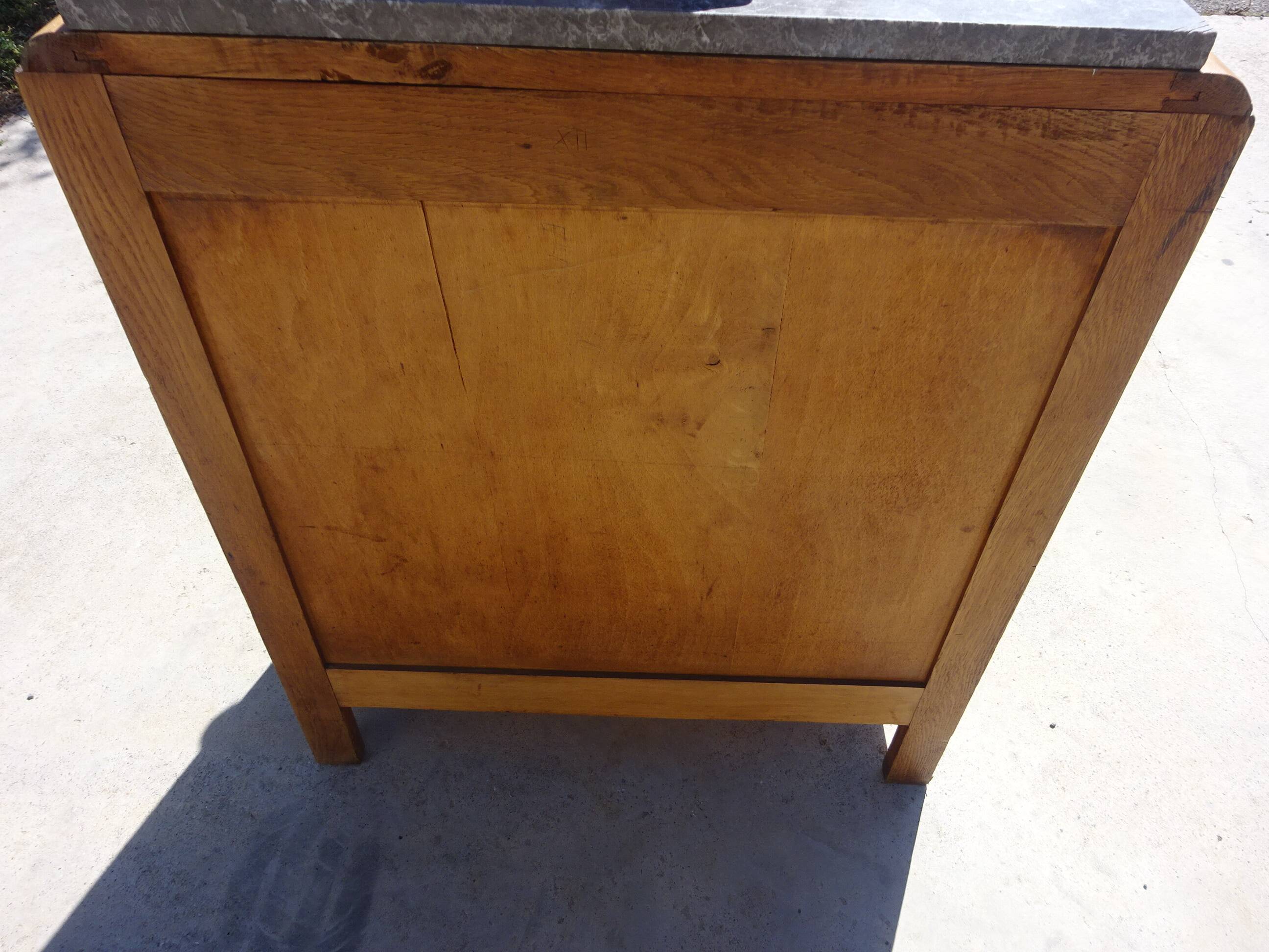 Large oak bedside cabinet
