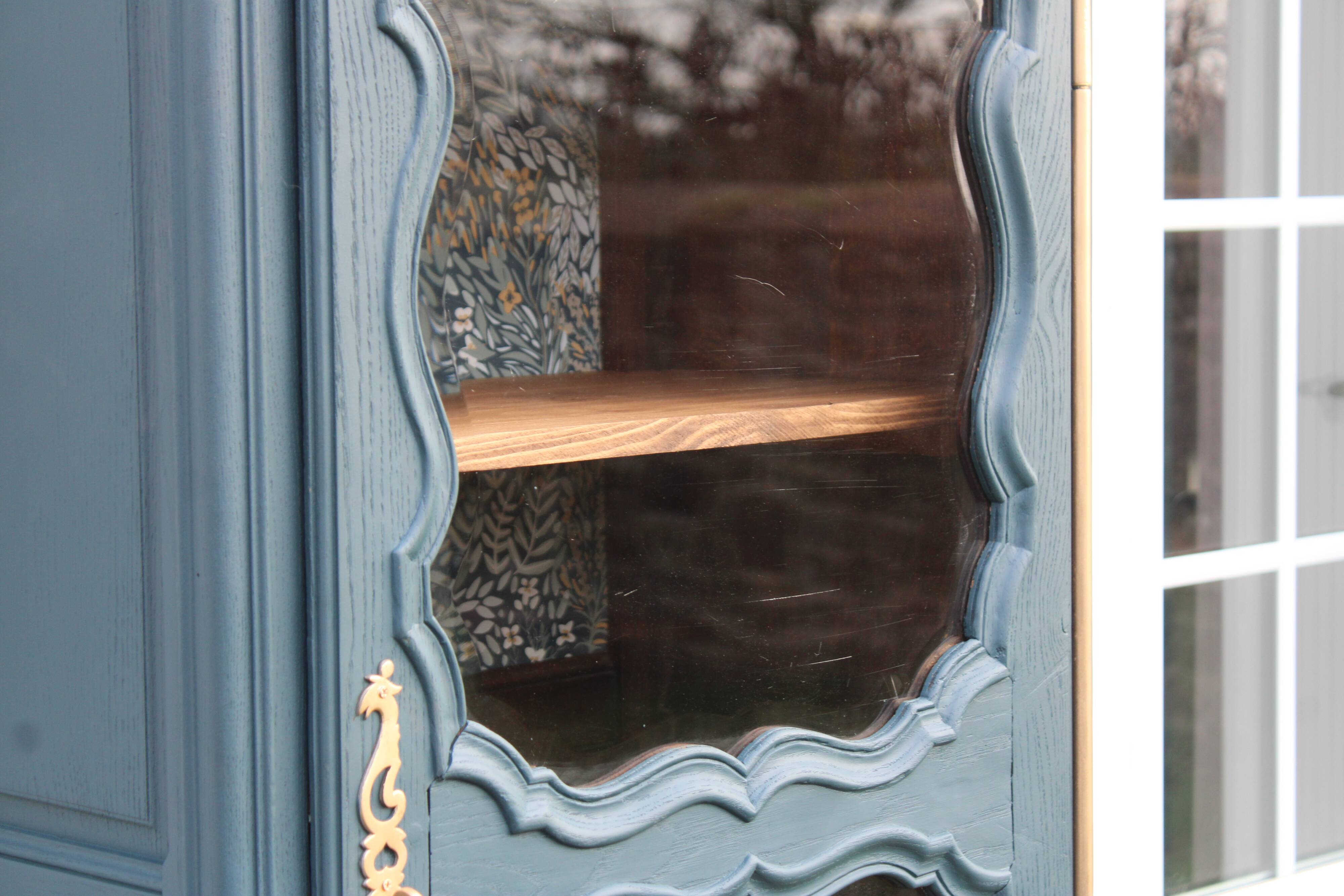 Renovated antique display cabinet