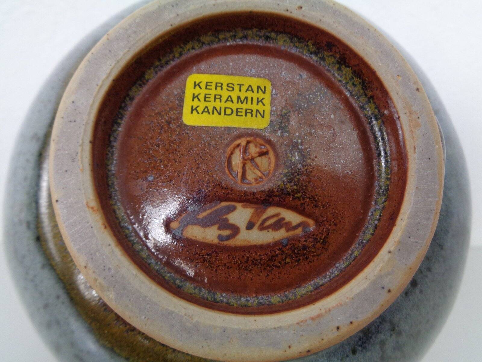 Studio ceramic vase by Horst Kerstan, Germany, 1960s.