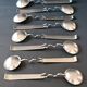 Eight Sculptura spoons by Lino Sabatini for Rosenthal 1990