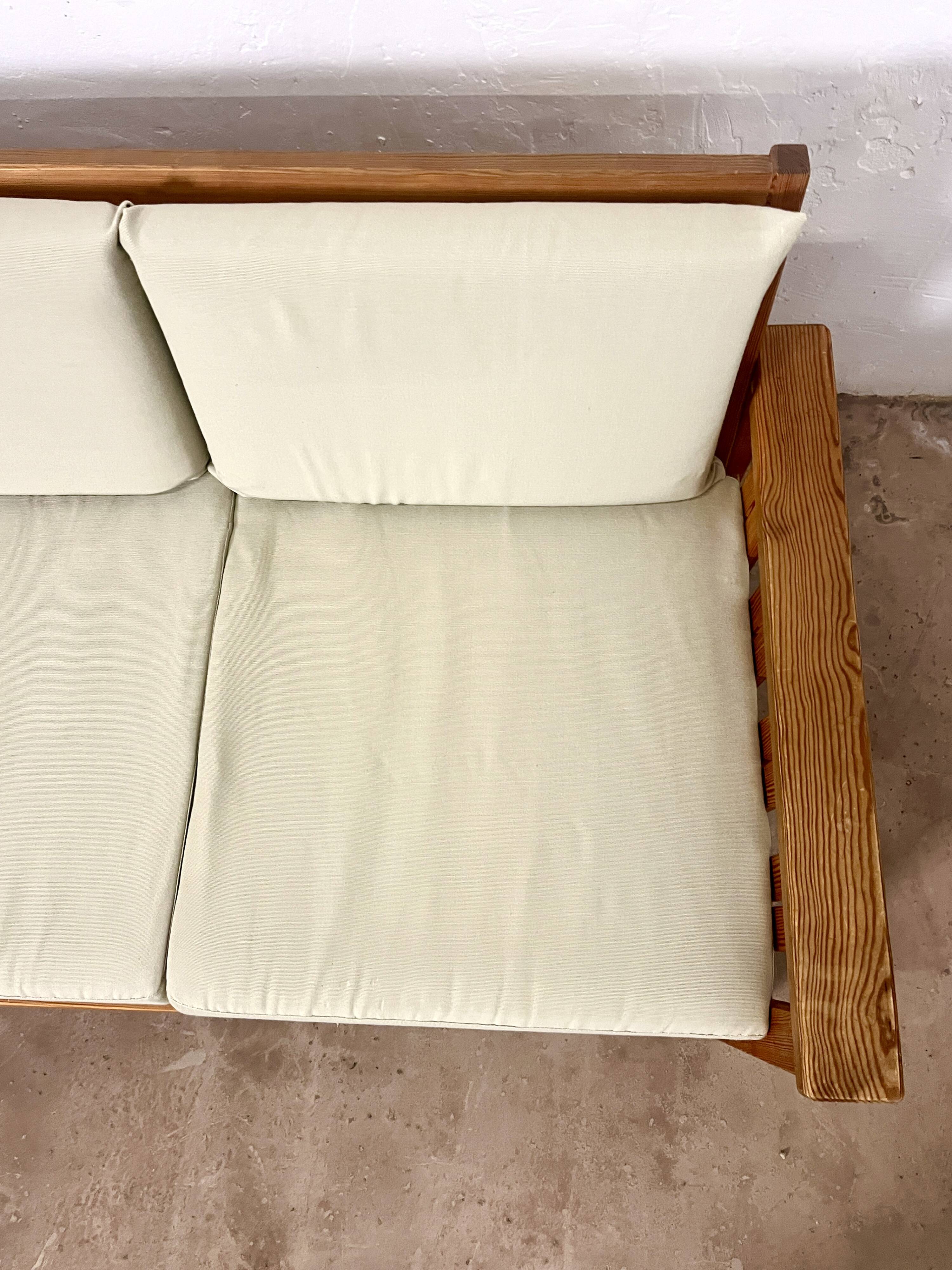 Vintage Scandinavian three-seater sofa