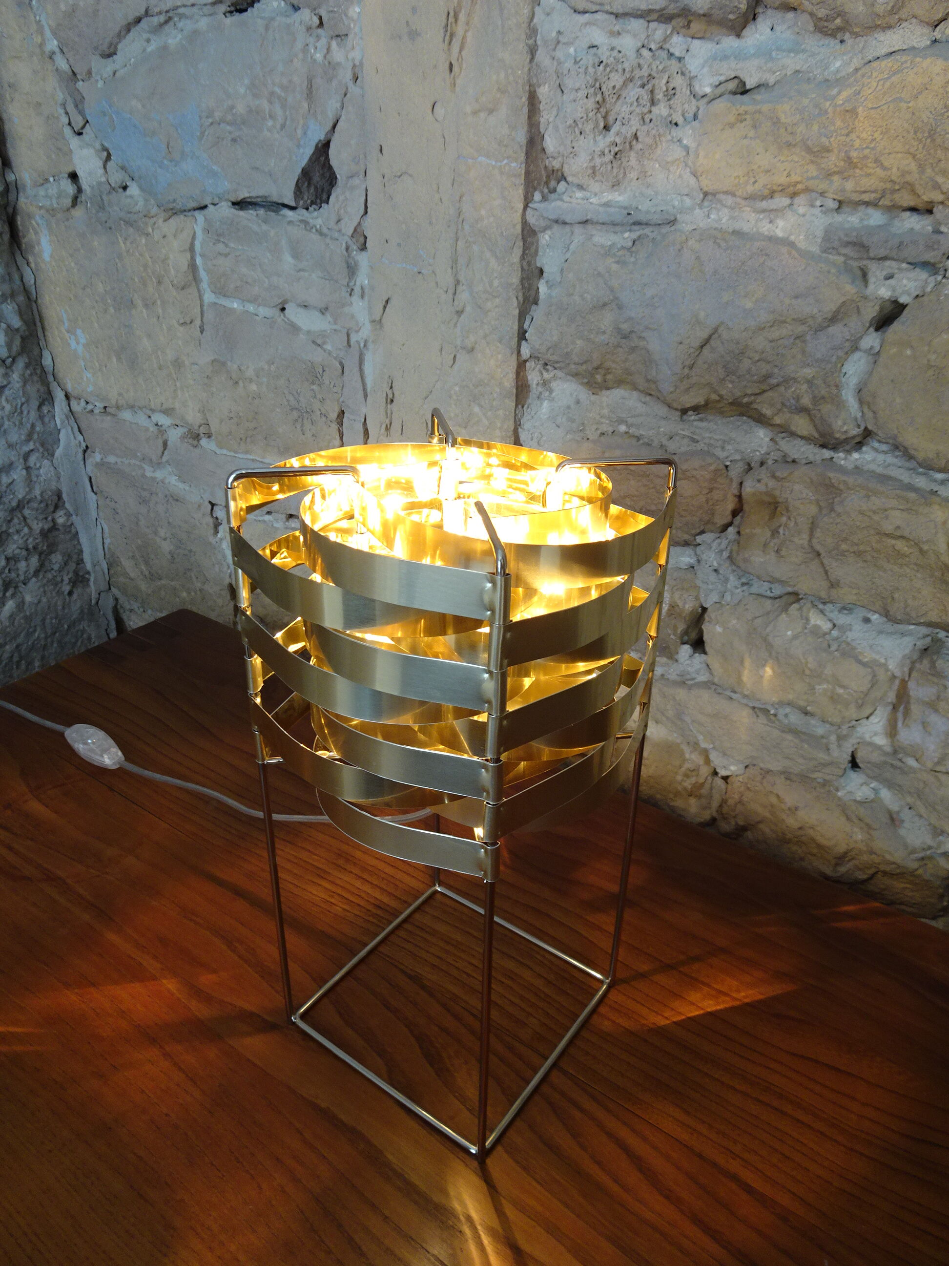 Lampe modèle "Ganymede" 32cm par Max Sauze, réédition de 2017