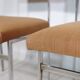Mid Century Chairs in Chrome and Fabric, Set of 4, 1970s