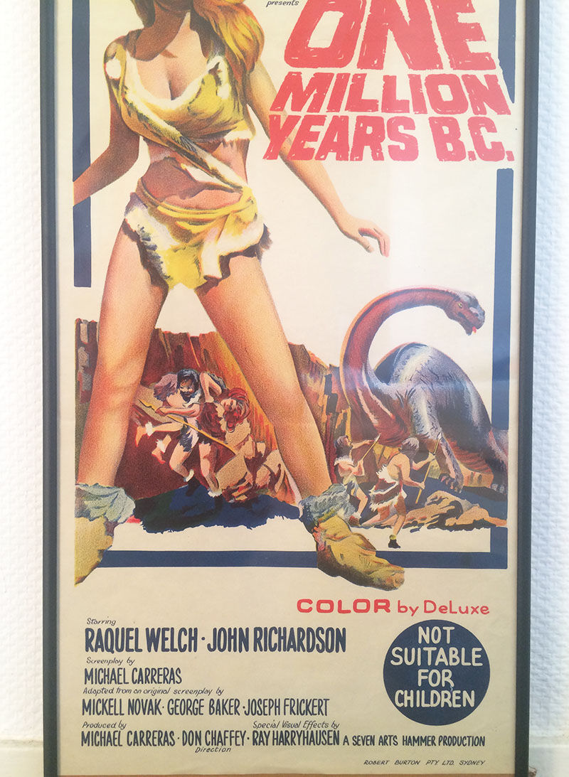Original Australian poster One million years BC, 1966