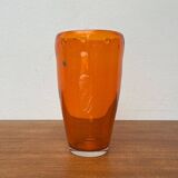 Vintage glass vase by Hysteria, 1980s.