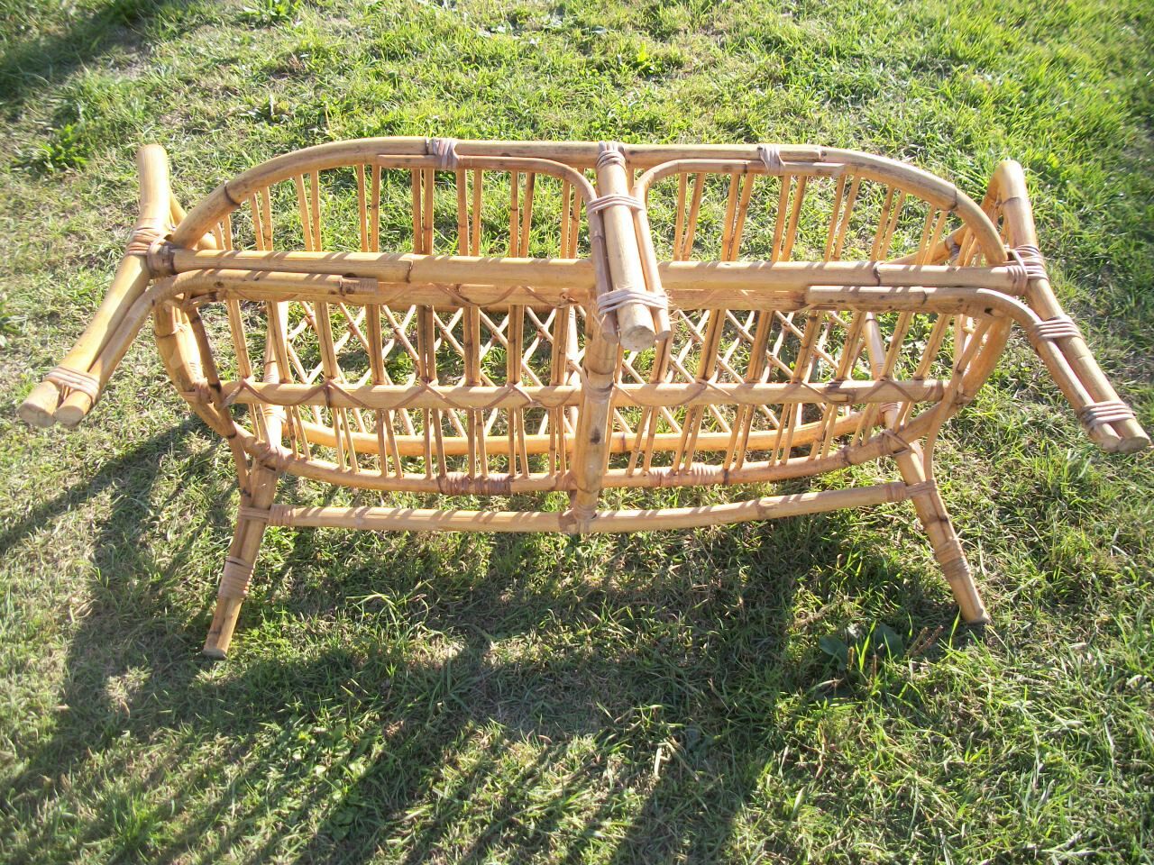 Bamboo and rattan living set