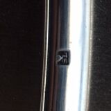 Silver metal modernist table mat