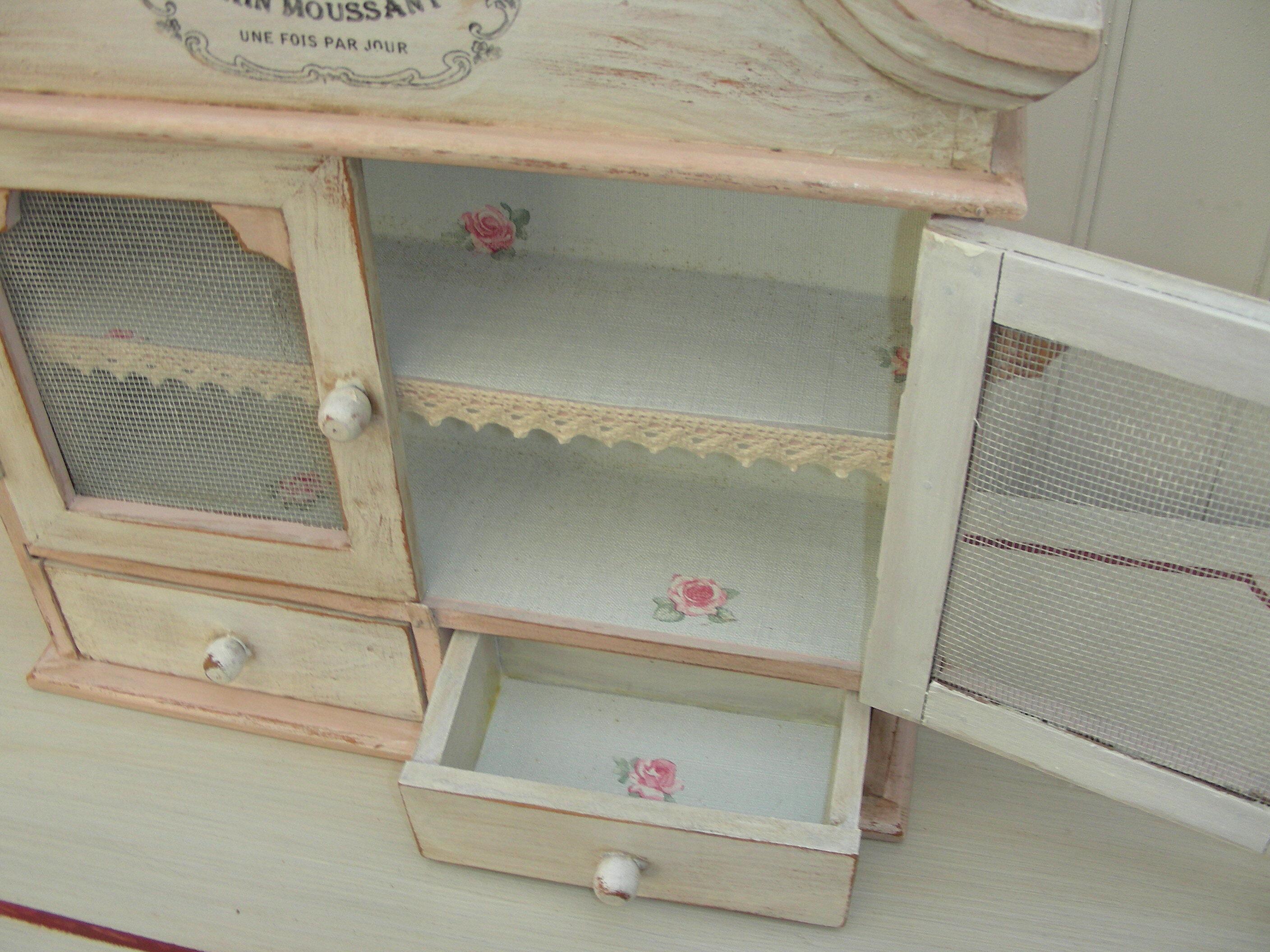Weathered wall cabinet