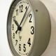 Industrial factory wall clock from Pragotron 1950s