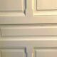 Passage door with three molded panels in solid fir, 20th century