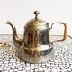 Plated art deco teapot jug, Christofle, France, 1940s.