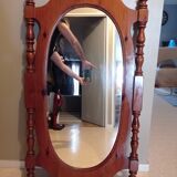 Miroir en bois ovale