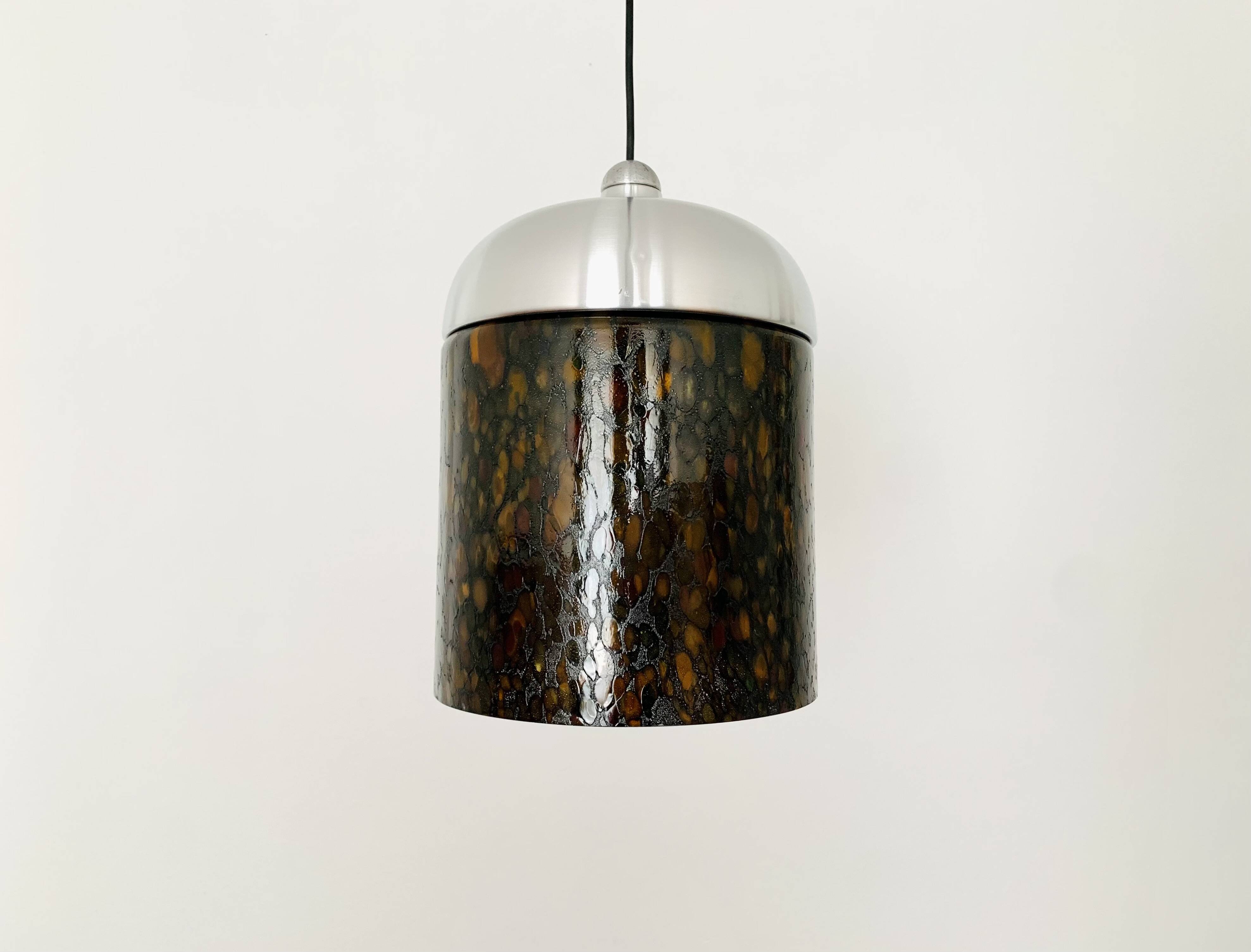 Glass Pendant Lamp by Peill and Putzler