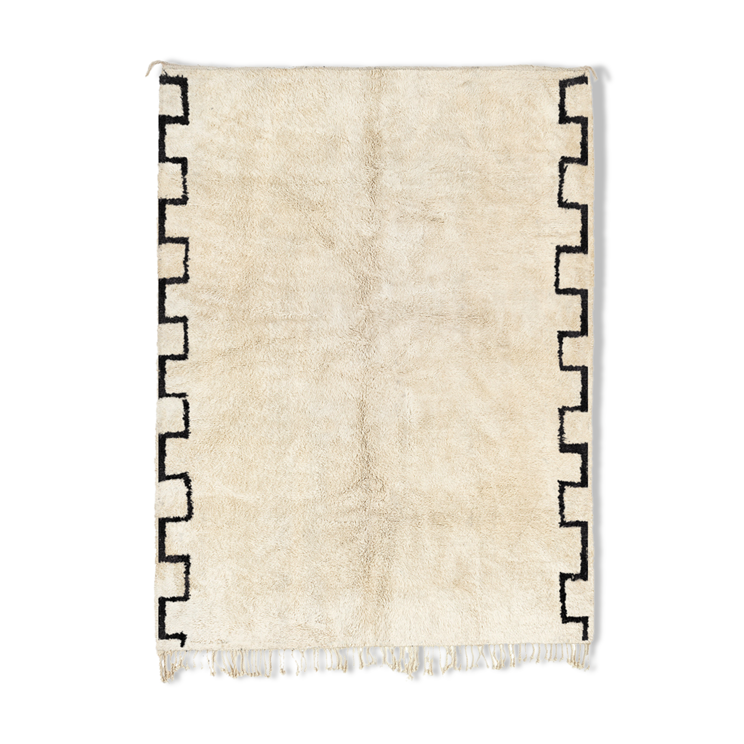 Modern white Moroccan carpet 300x370cm