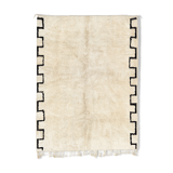 Modern white Moroccan carpet 300x370cm