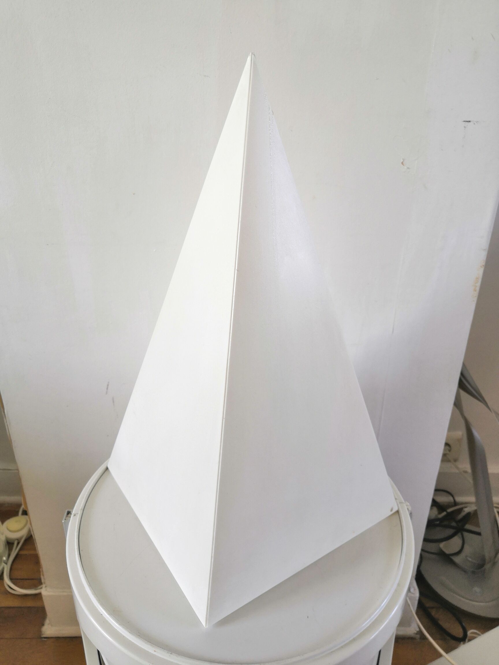 Pyramid lamp signed Woja Holland from the 70s