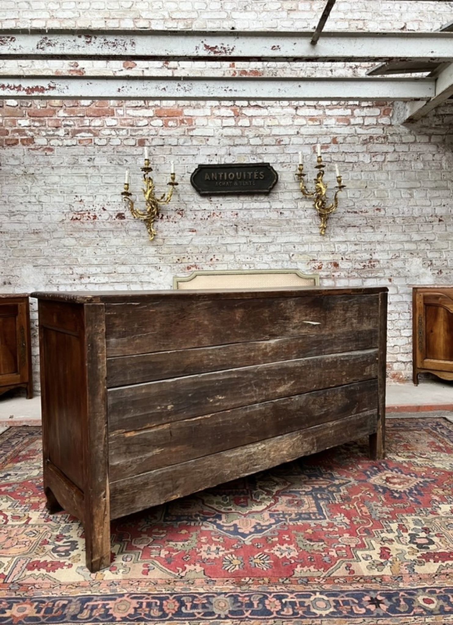 Provencal Buffet In Molded Oak Period Louis XV XVIII Eme Century