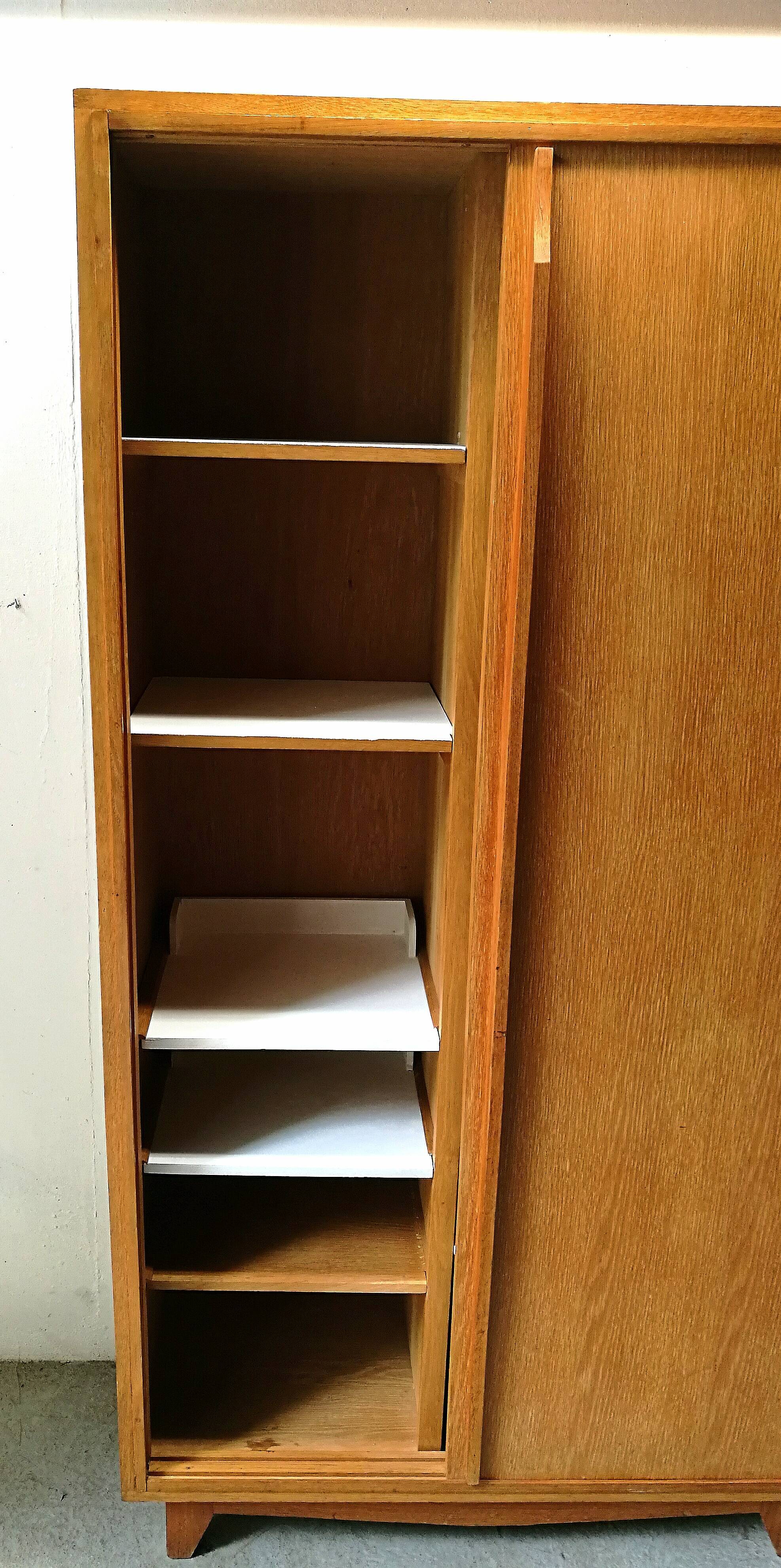 Wardrobre light oak sliding doors 1950
