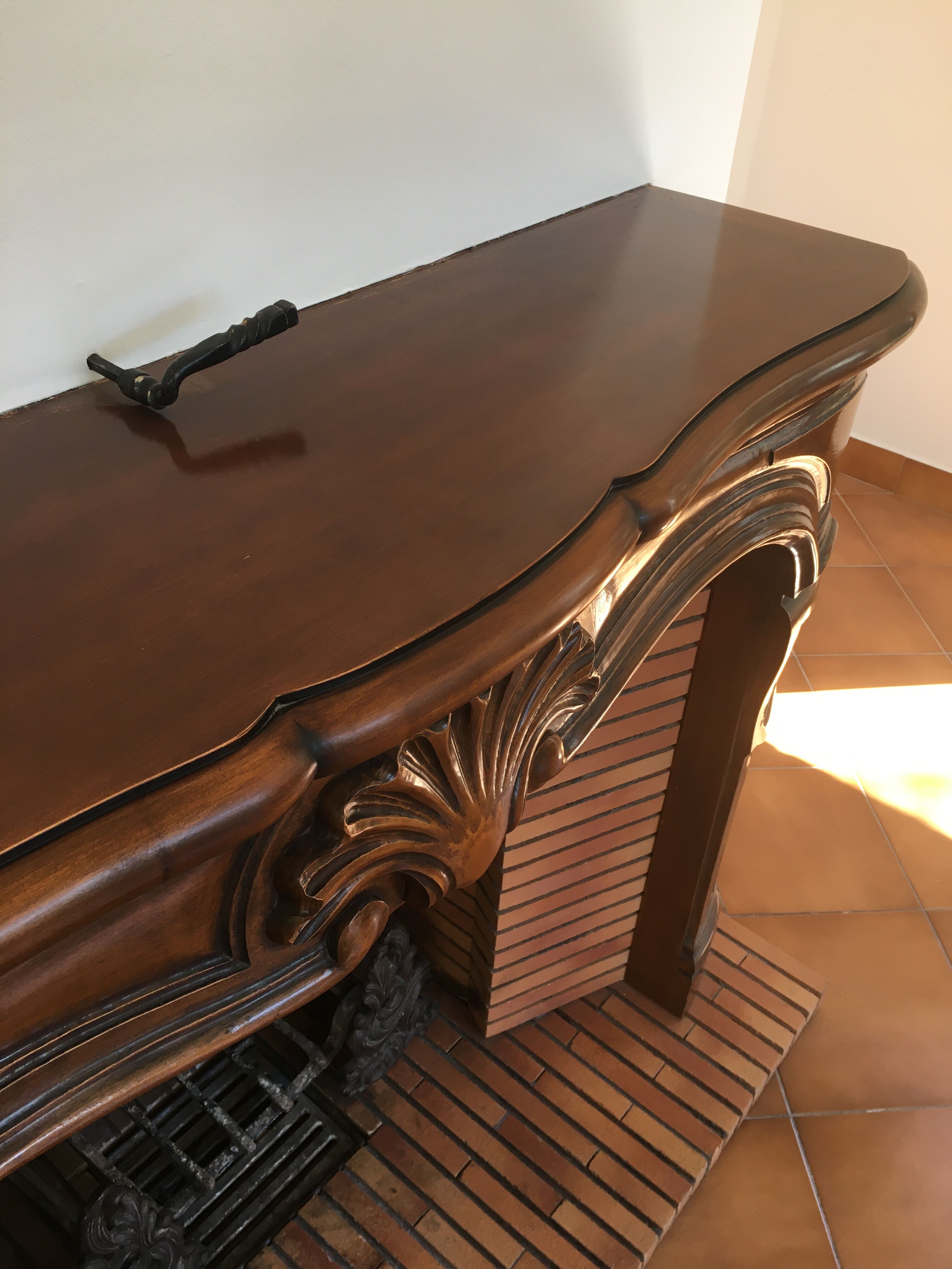 Wooden coat/chimney frame