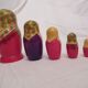 Traditional russian dolls "matryoshkas" from the 70s