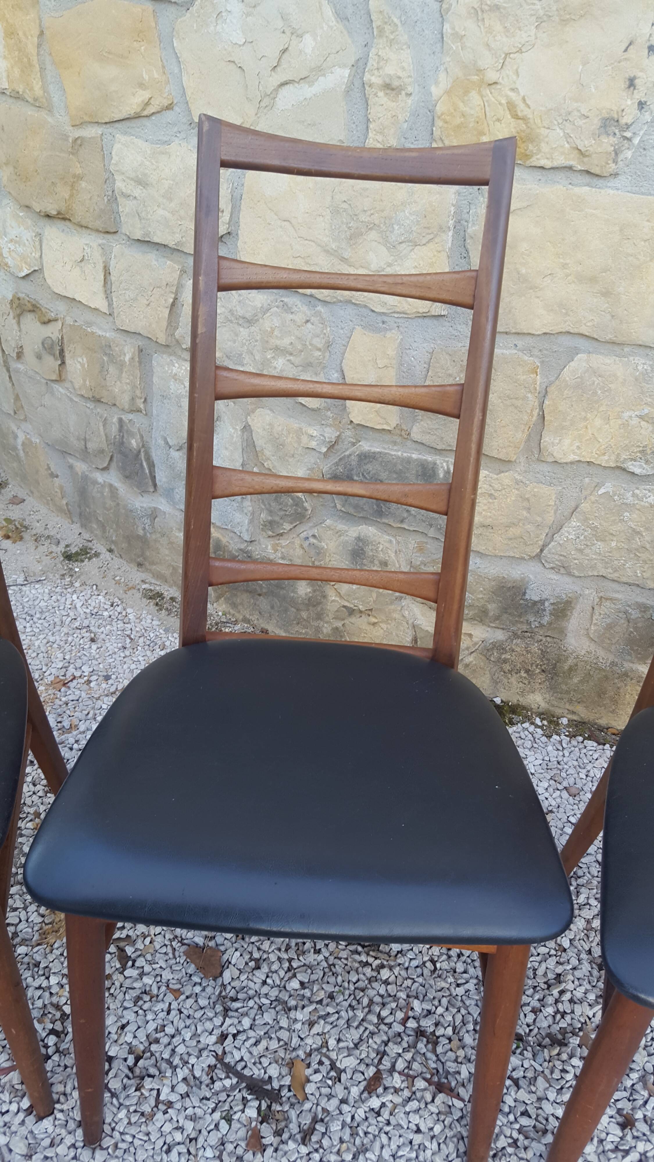 4 chaises Koefoeds modéle Lis en palissandre, Danemark