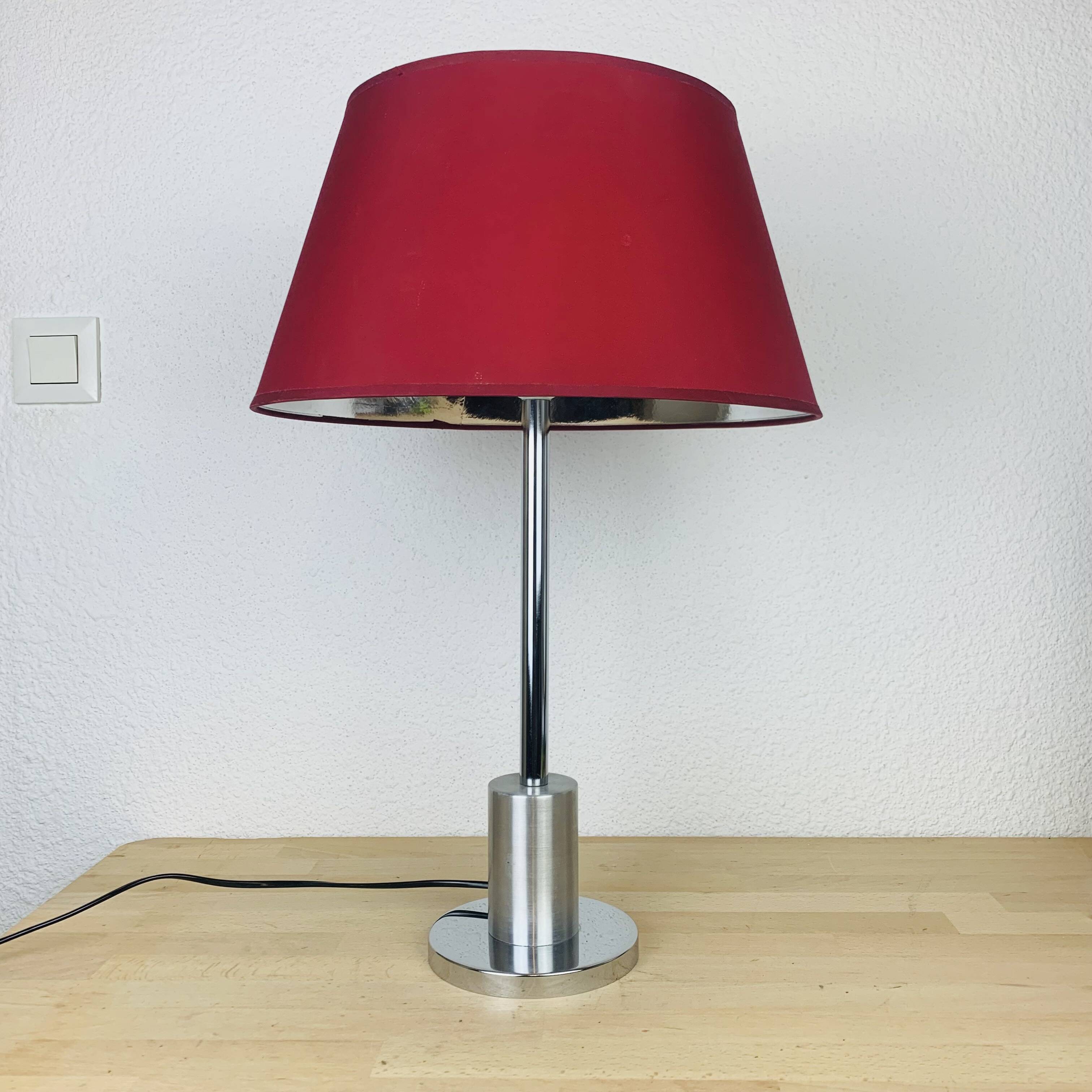 Lampe sce chrome années 70