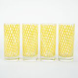 Set of highball glasses, Italian design, 1970s, manufactured in Italy