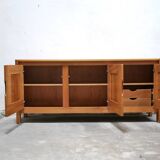 Vintage elm sideboard by Maison Regain editions
