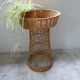 Rattan haberdashery display cabinet