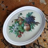 Plateau ovale motifs fruits