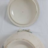 Soup tureen / Vegetable dish in ironstone Watteau Creil and Montereau