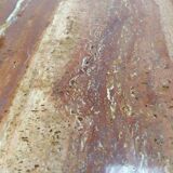 Travertine coffee table red design